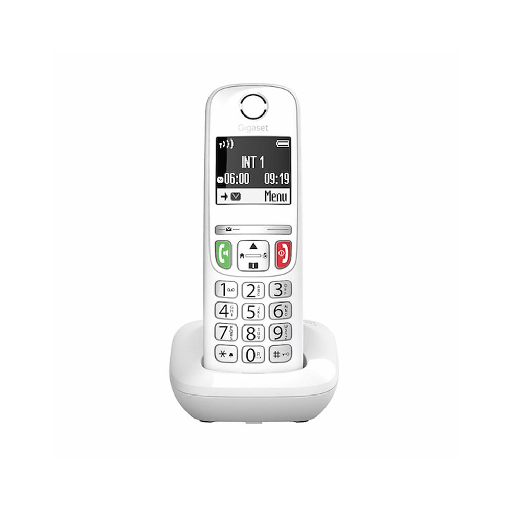 GIGASET E270 (BIANCO) - TELEFONO CORDLESS SENIOR - VIVAVOCE - TASTI GRANDI SIEE270W