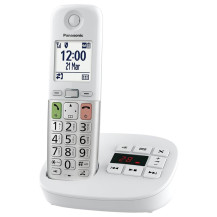 PANASONIC KX-TGU430EXW (BIANCO) - TELEFONO CORDLESS SINGOLO - SEGRETERIA - VIVAVOCE - TASTI GRANDI PANKXTGU430EXW