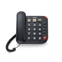 BRONDI BRAVO 15 (NERO) - TELEFONO CORDED - TASTI GRANDI BROBRAVO15BK