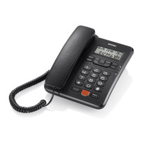 BRONDI OFFICE DESK (NERO) - TELEFONO CORDED - TASTI GRANDI - VIVAVOCE - DISPLAY BROOFFICEDESKBK