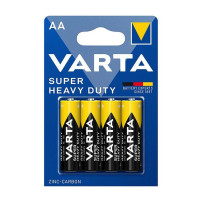 VARTA BLISTER 4 BATTERIE STILO AA - ZINCO CARBONE - MASTER CARTON DA 12 PZ VARSUPERLIFE-AA