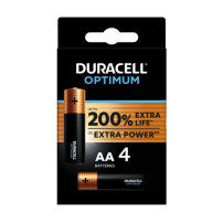 DURACELL OPTIMUM BLISTER 4 STILO AA (LR6/MX1500) DUROPTIMUMAA