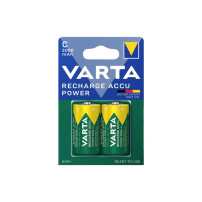 BLISTER 2 BATTERIE RICARICABILI VARTA 1/2 Torcia (C) NI-MH 3000mAh 1.2V VAR56714B