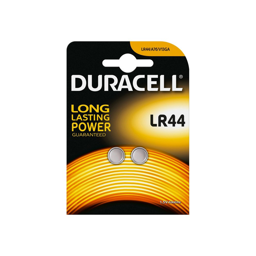 DURACELL LR44 BLISTER 2 BATTERIE - master carton da 10 blister DURLR44