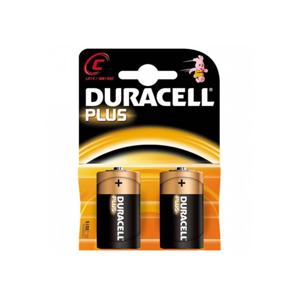 DURACELL MN1400 BLISTER 2 BATTERIE MEZZA TORCIA - master carton da 10 blister DURMN1400