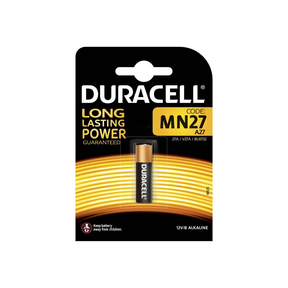 DURACELL MN27 BLISTER 1 BATTERIA - master carton da 10 blister DURMN27