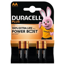 DURACELL PLUSPOWER BOOST (MN1500P) - BLISTER 4 BATTERIE STILO AA (MASTER CARTON 20 BLISTER) DURMN1500P