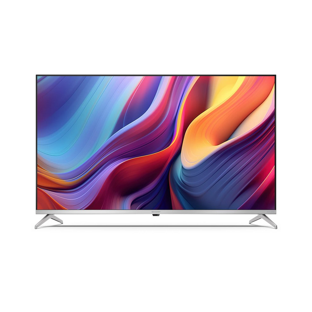 SHARP 43GP6265E - 43"" GOOGLE TV QLED 4K - FRAMELESS - TV SAT CERTIFICATO - HDR - AUDIO HARMAN KARDON - ARGENTO - IT SHA43GP6265