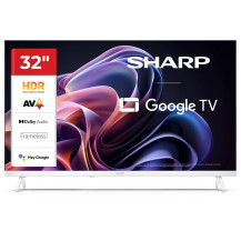 SHARP 32HF2265EW - 32"" GOOGLE TV LED HD -  FRAMELESS - AUDIO DOLBY DIGITAL+ / DTS HD - CHROMECAST - WHITE - IT SHA32HF2265EW