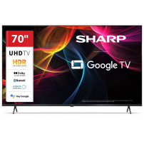 SHARP 70HL4265E - 70"" GOOGLE TV 4K LED - FRAMELESS - TV SAT CERTIFICATO - HDR - AUDIO HARMAN KARDON - BLACK - IT SHA70HL4265E