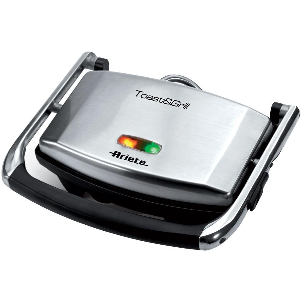 ARIETE TOAST & GRILL SLIM (1911/10) - PIASTRA ELETTRICA ANTIADERENTE - CHIUSURA SALVASPAZIO - 1000W ARI1911