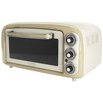 ARIETE FORNO VINTAGE BEIGE (0979/03) - 18L - 3 POSIZIONI COTTURA - TIMER 60 MIN - 1380W ARI979BE