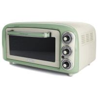 ARIETE FORNO VINTAGE VERDE (0979/04) - 18L - 3 POSIZIONI COTTURA - TIMER 60 MIN - 1380W ARI979GN