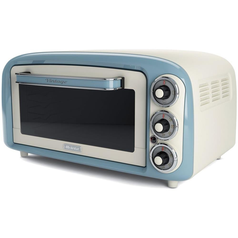 ARIETE FORNO VINTAGE CELESTE (0979/05) - 18L - 3 POSIZIONI COTTURA - TIMER 60 MIN - 1380W ARI979CE