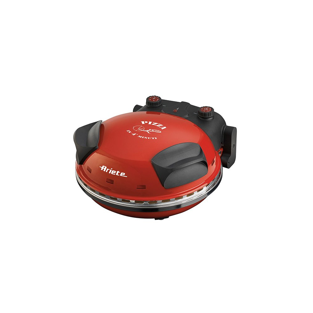 ARIETE FORNO PIZZA ROSSO (0909/10) -  PISTRA IN PIETRA REFRATTARIA - 5 LIVELLI COTTURA - 1200W ARI909
