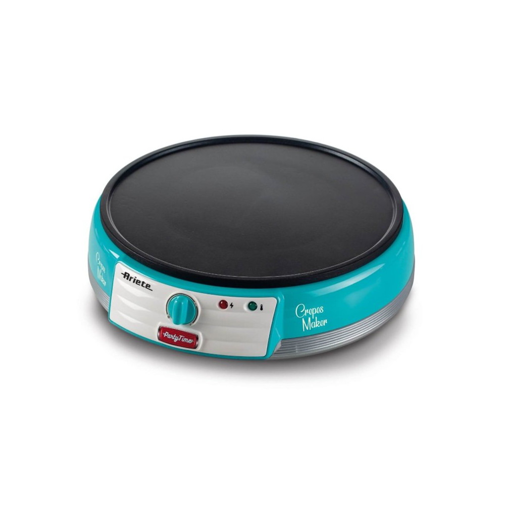 ARIETE CREPES MAKER AZZURRO (PARTY TIME) (0202/01) - PIASTRA ELETTRICA PER CREPES - 1000W ARI202