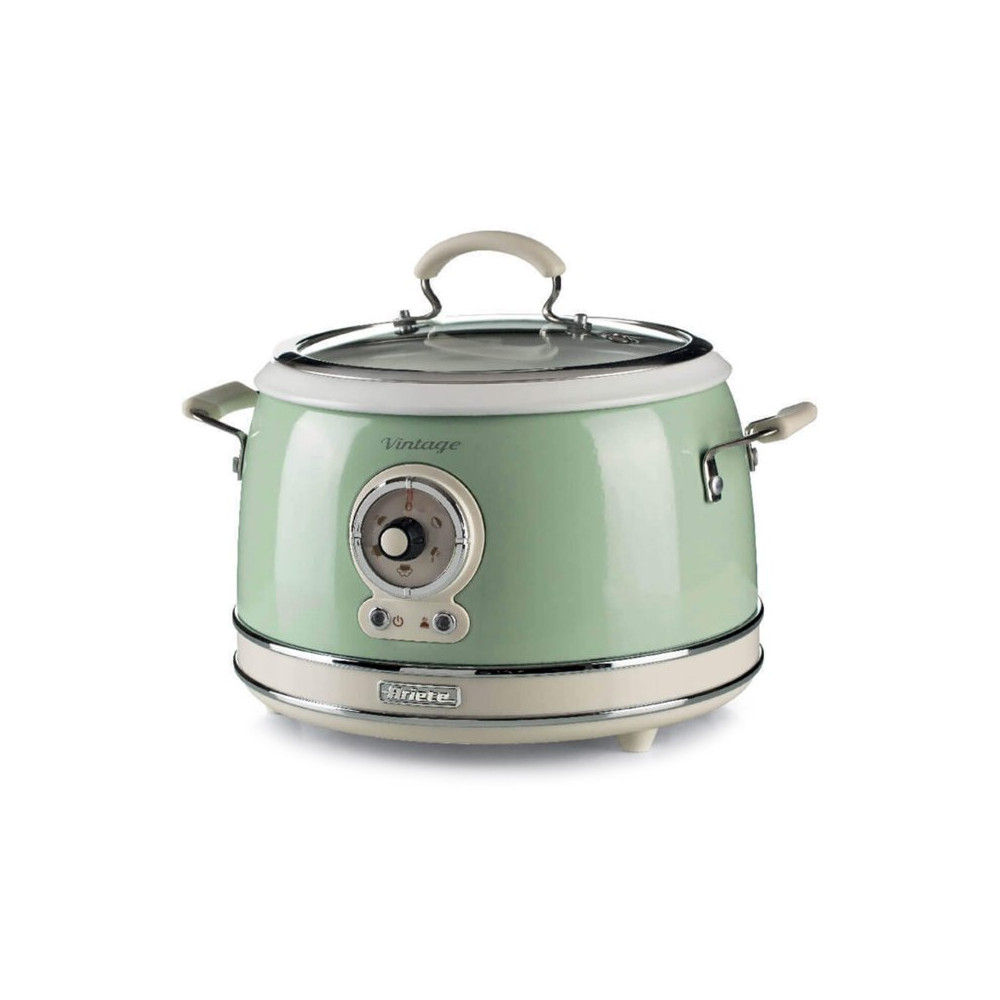 ARIETE CUOCIRISO VINTAGE VERDE (2904/04) - 5 FUNZIONI COTTURA - 3.5LT (RISO 1.8LT) - 700W ARI2904/04