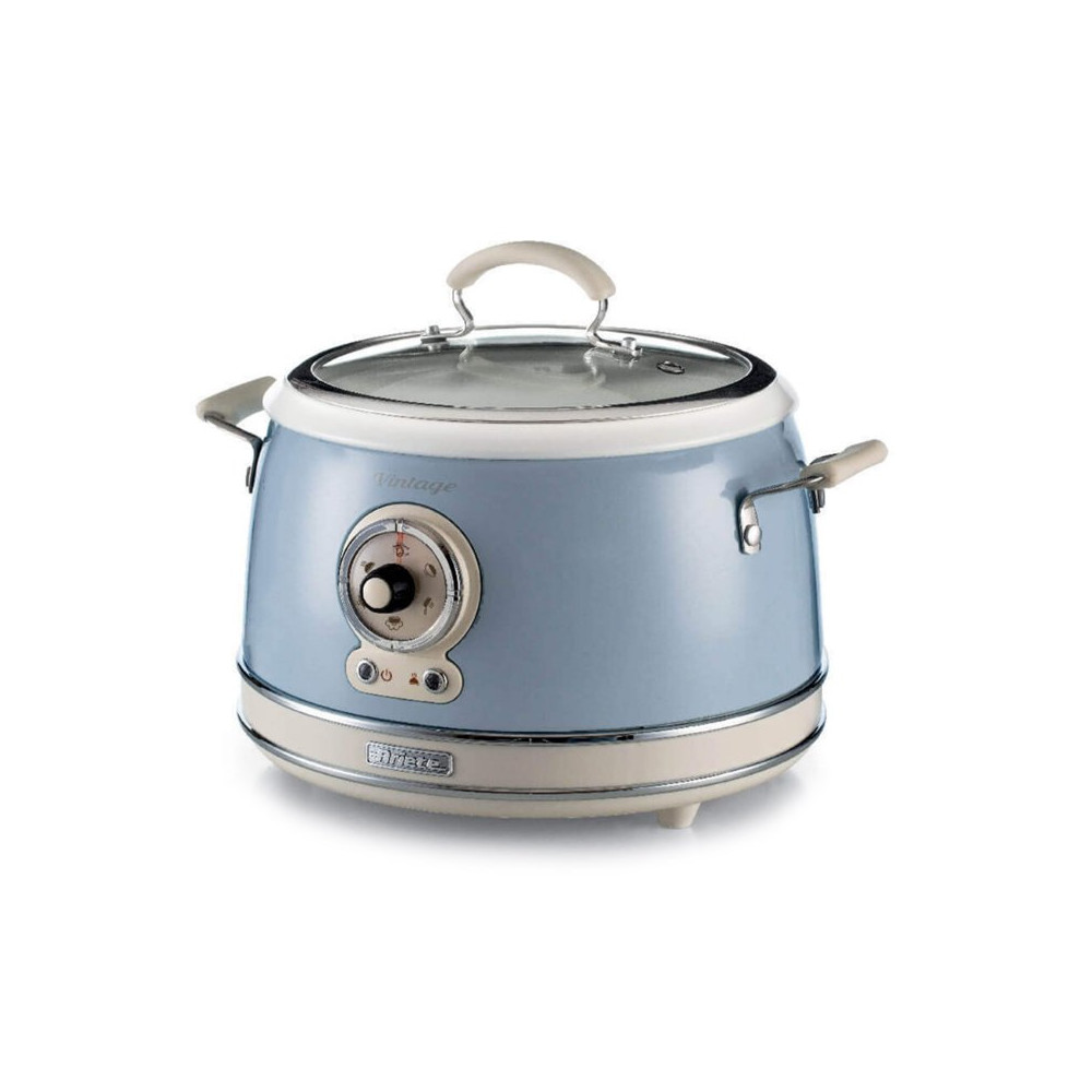 ARIETE CUOCIRISO VINTAGE CELESTE (2904/05) - 5 FUNZIONI COTTURA - 3.5LT (RISO 1.8LT) - 700W ARI2904/05
