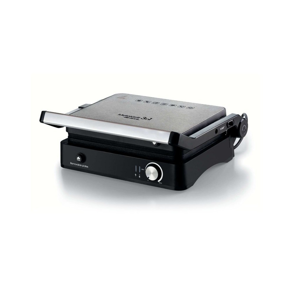 ARIETE METAL GRILL 3 IN 1 (1934/00) - PIASTRA ELETTRICA ANTIADERENTE - APERTURA 180 GRADI - 2000W ARI1934/00