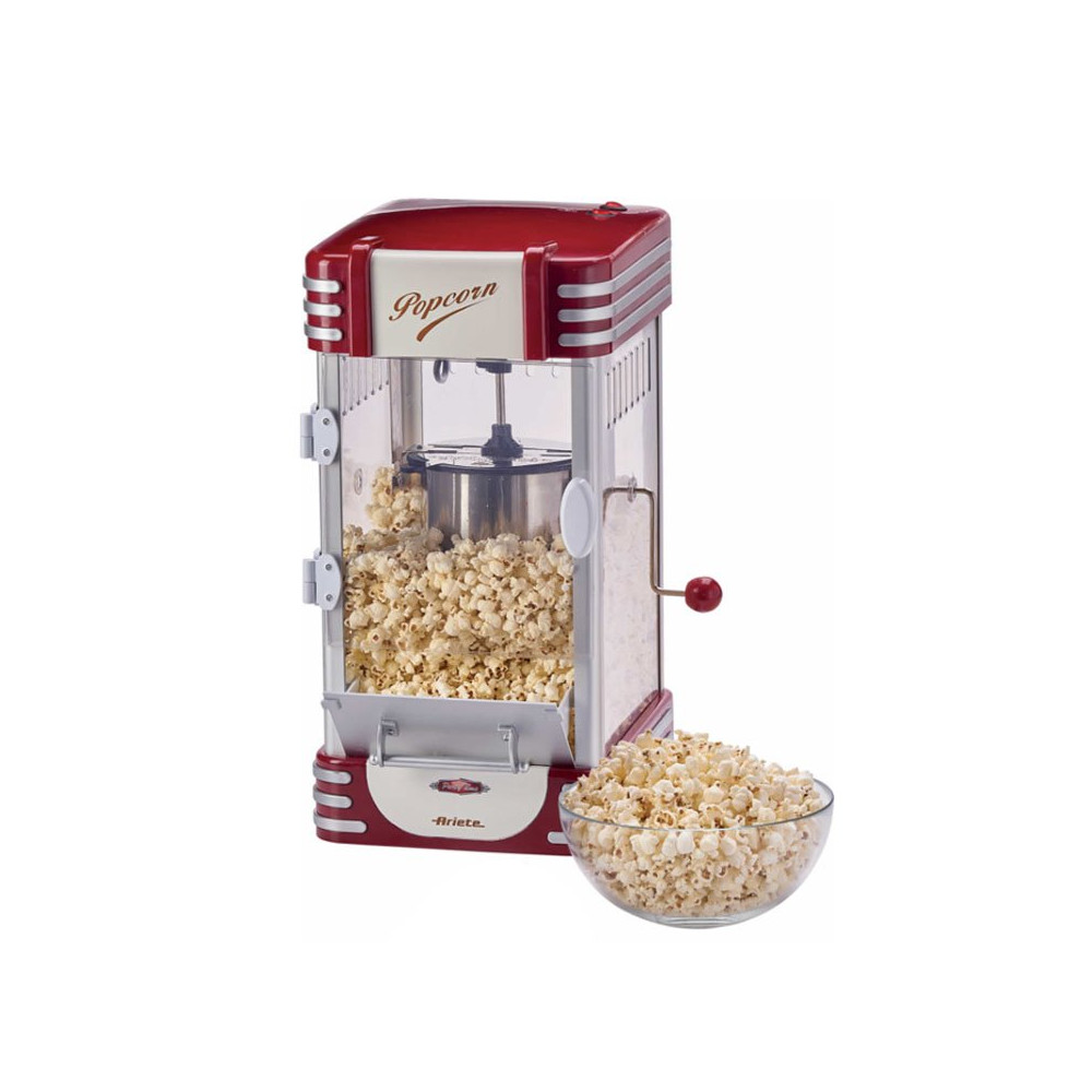 ARIETE POP CORN POPPER XL (PARTY TIME) (2953/00) - MACCHINA PER POP CORN - DESIGN VINTAGE - 700GR 2.4 LT ARI2953/00