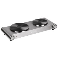 ARDES HOBINOX DUO (ARFOEL02) - FORNELLO ELETTRICO 2 PIASTRE 18-15CM 1500/1000W ARDARFOEL02