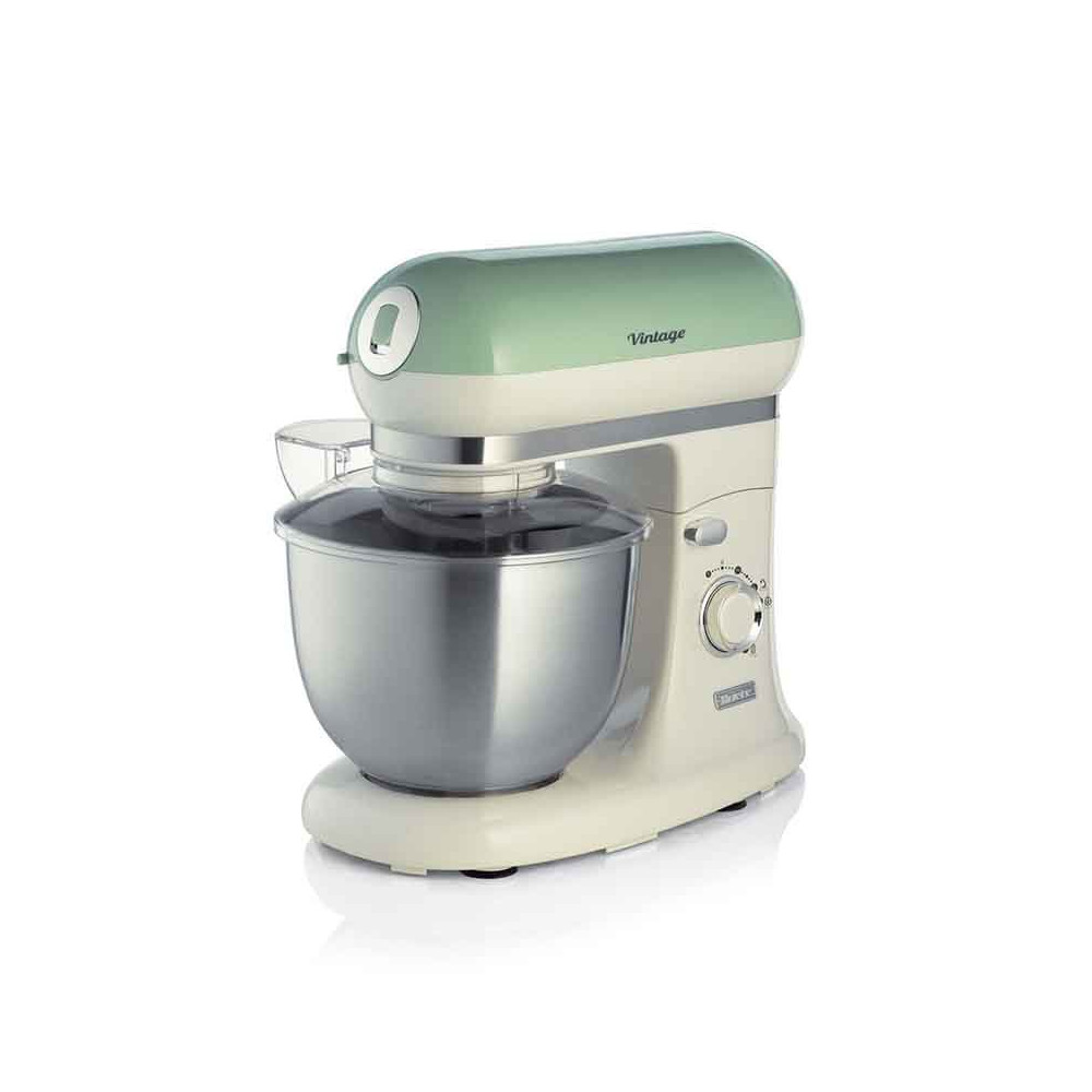 ARIETE IMPASTATRICE VINTAGE VERDE (1588/04) - TAZZA ACCIAIO INOX 5,5 L - 7 VELOCITA'' + PULSE - 2400W ARI1588GR