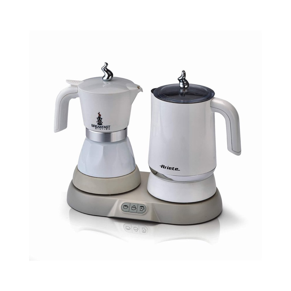 ARIETE BREAKFAST STATION (1344) - SISTEMA ELETTRICO 3 IN 1 MOKA + CAPPUCCINATORE + BOLLITORE - 500W ARI1344