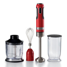 ARIETE MODERNA ROSSO (602/00) - FRULLATORE AD IMMERSIONE CON BICCHIERE, TRITATUTTO E FRUSTA - TASTO TURBO - 1000W ARI0602/00