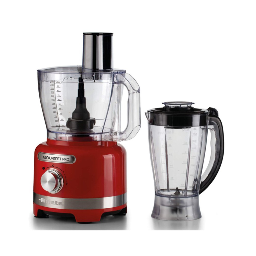 ARIETE MODERNA GOURMET PRO (ROSSO) (1782/00) - ROBOT DA CUCINA MULTIFUNZIONE 3 LT - 1000W ARI1782/00