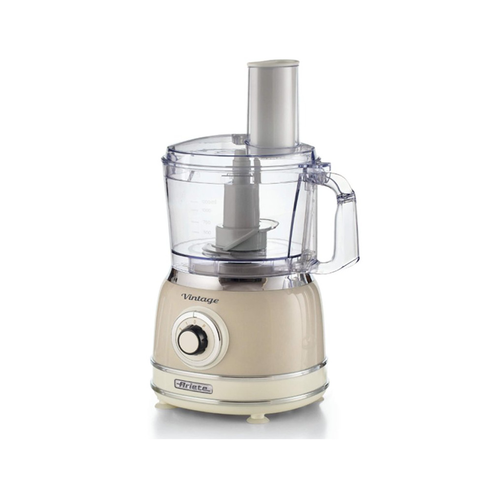 ARIETE 1781/03 - ROBOT DA CUCINA MULTIFUNZIONE VINTAGE (BEIGE) - 1.2 L - 2 VELOC.+PULSE ARI1781/03