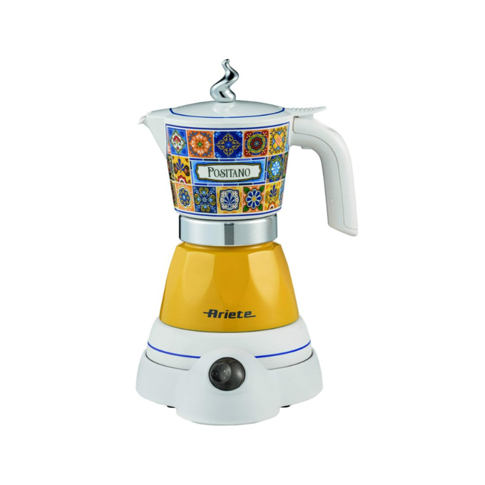 ARIETE MOKA AROMA POSITANO (1358/1P) - MOKA ELETTRICA PER POLVERE DI CAFFÈ 2/4 TAZZE ARI1358PO