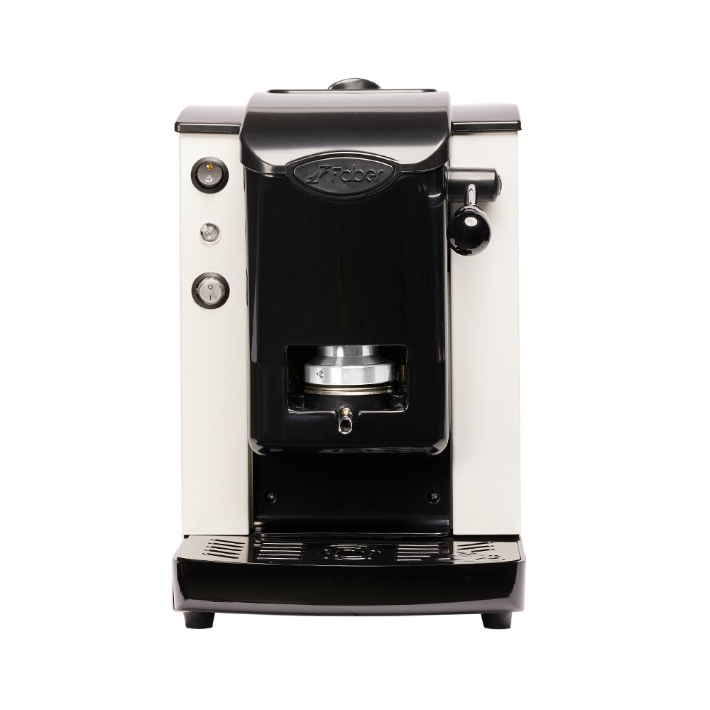 FABER SLOT PLAST LITE BIANCO / NERO (SPBIANLT) - MACCHINA CAFFE A CIALDE - TERMOREGOLATORE 95 GRADI FABSPBIANLT