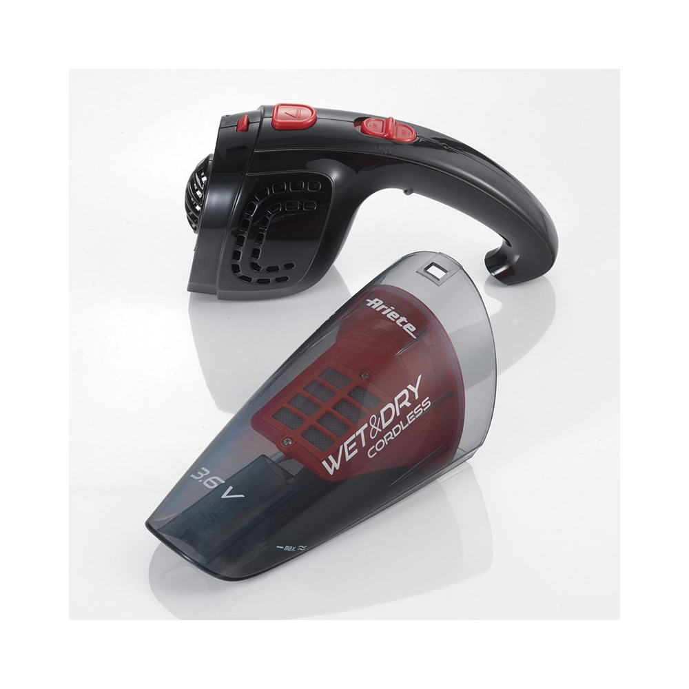 ARIETE WET & DRY CORDLESS (2474) - ASPIRABRICIOLE ELETTRICO - 400ML PER SOLIDI - 45ML PER LIQUIDI ARI2474