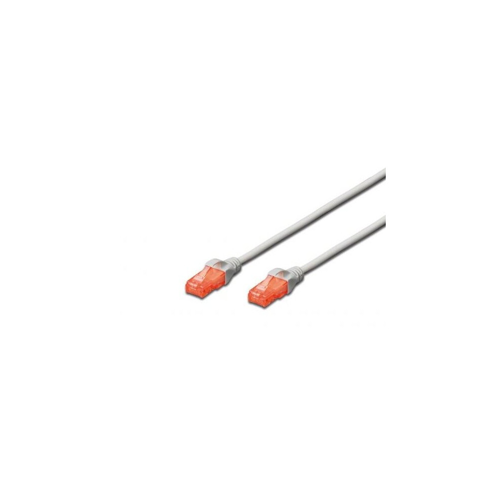 CAVO RETE 5 MT GRIGIO CAT.6 NON SCHERMATO TECNO LAN5MTCAT6NCGR