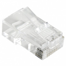 VULTECH SN21401 - CONNETTORI TRASPARENTI RJ45 UTP CAT. 5E/6 - 50 PZ. 8P8C VULSN21401