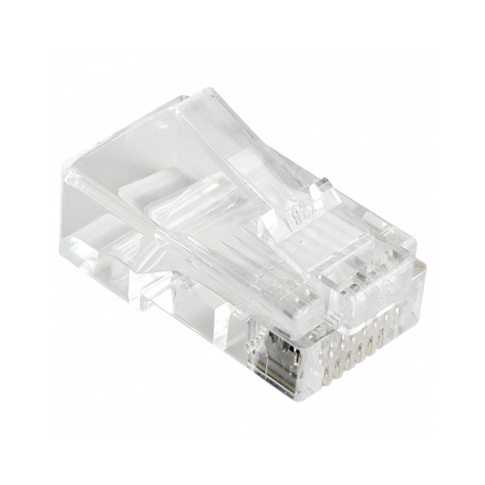 VULTECH SN21401 - CONNETTORI TRASPARENTI RJ45 UTP CAT. 5E/6 - 50 PZ. 8P8C VULSN21401