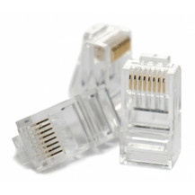 HIKVISION DS-1M6UA-15U - PLUG RJ45 CAT.6 GOLD PLATED (CONFEZIONE 100PZ) HIKDS-1M6UA-15U