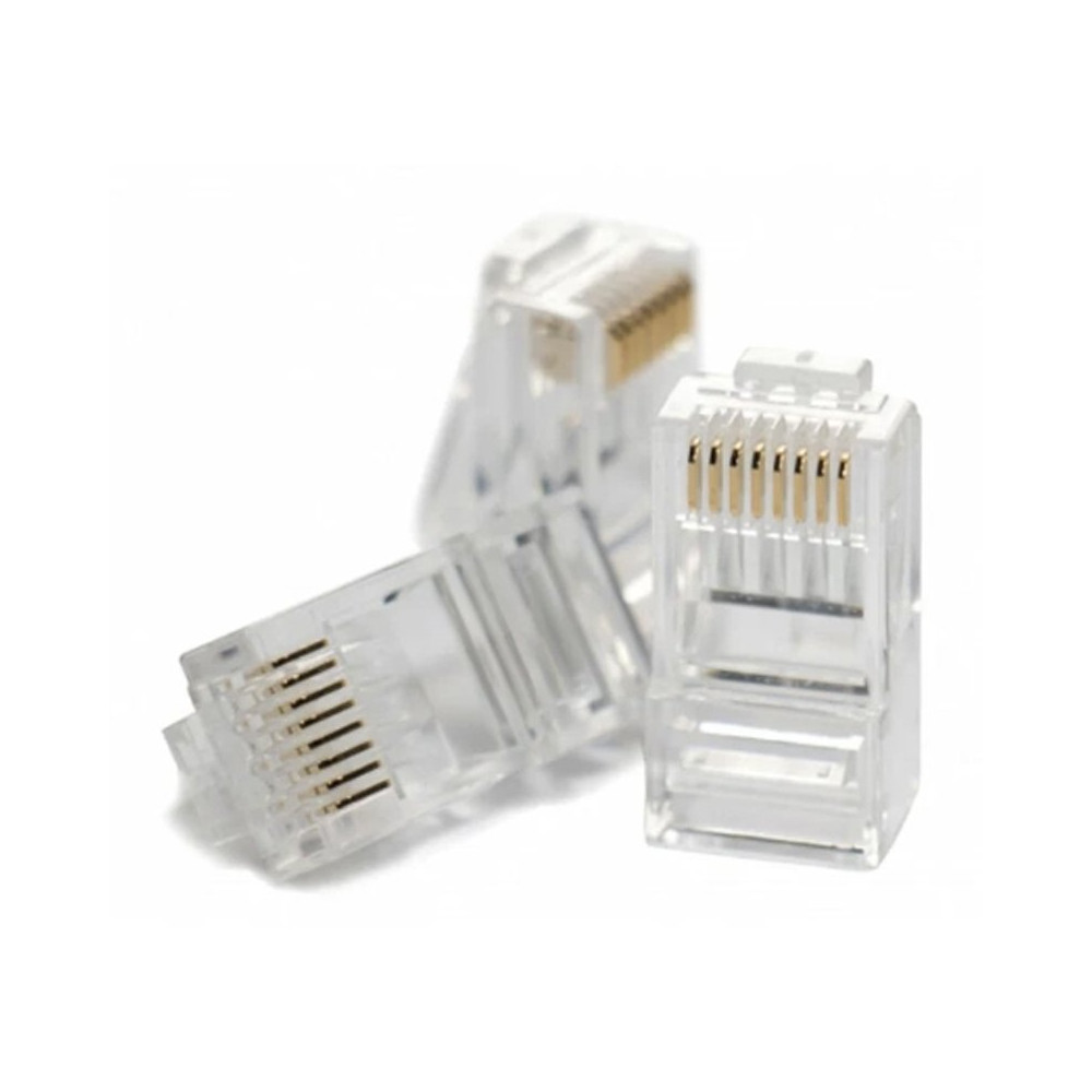 HIKVISION DS-1M6UA-15U - PLUG RJ45 CAT.6 GOLD PLATED (CONFEZIONE 100PZ) HIKDS-1M6UA-15U