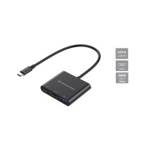 CONCEPTRONIC DONN01B - ADATTATORE USB-C (M) / HDMI / USB-C PD / USB-A (5 GBPS) CONDONN01B