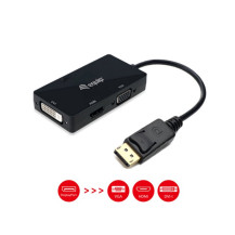 EQUIP 133441 - ADATTATORE DISPLAYPORT (M) / VGA (F) / HDMI (F) / DVI (F) EQU133441