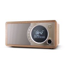 SHARP DR-450(BR) - RADIO DIGITALE - DAB/DAB+ - LCD MONOCROMATICO - 6W - BLUETOOTH - CHASSIS IN LEGNO - MARRONE SHADR450BR
