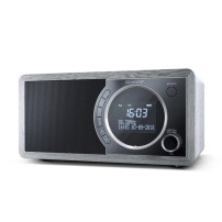SHARP DR-450(GR) - RADIO DIGITALE - DAB/DAB+ - LCD MONOCROMATICO - 6W - BLUETOOTH - CHASSIS IN LEGNO - GRIGIO SHADR450GR