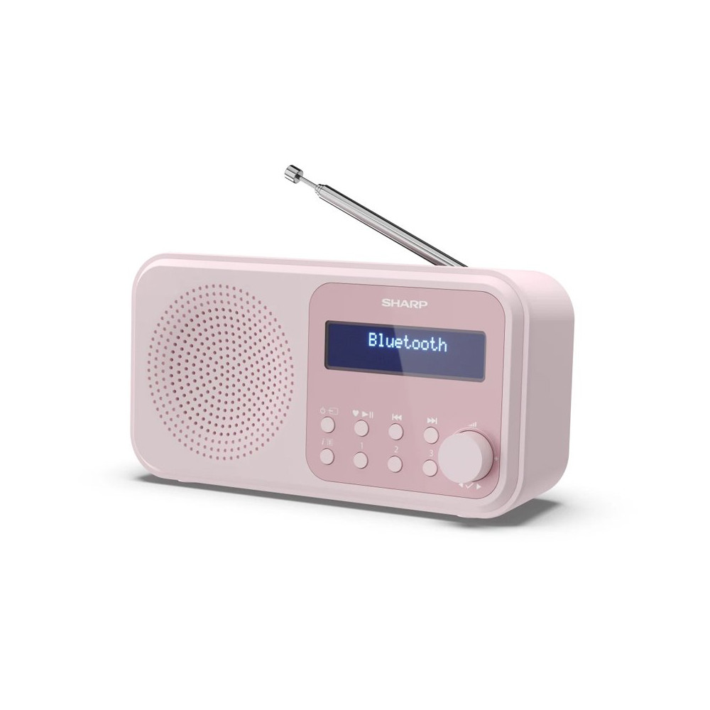 SHARP DR-P420(PK) - RADIO DIGITALE PORTATILE - DAB/DAB+ - LCD MONOCROMATICO - BLUETOOTH 5.0 - PINK SHADRP420P