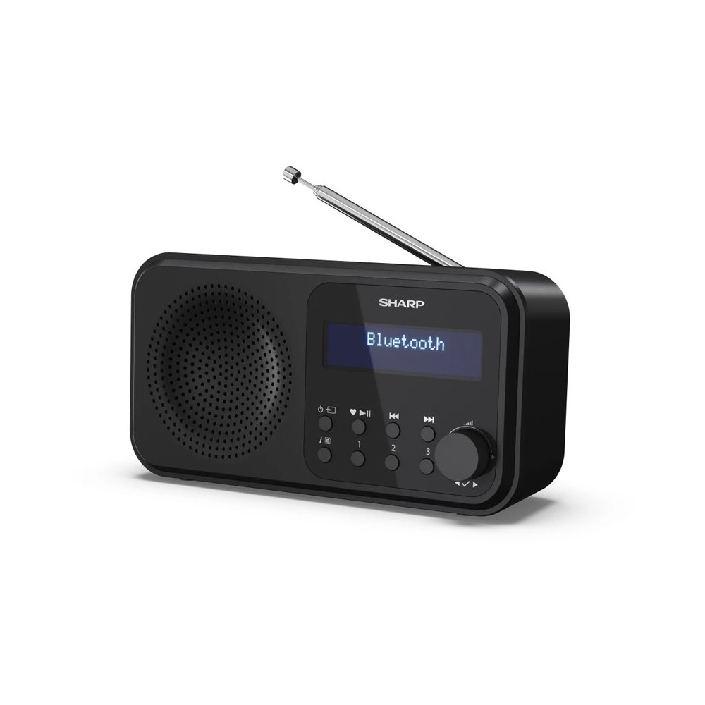 SHARP DR-P420(BK) - RADIO DIGITALE PORTATILE - DAB/DAB+ - LCD MONOCROMATICO - BLUETOOTH 5.0 - BLACK SHADRP420BK