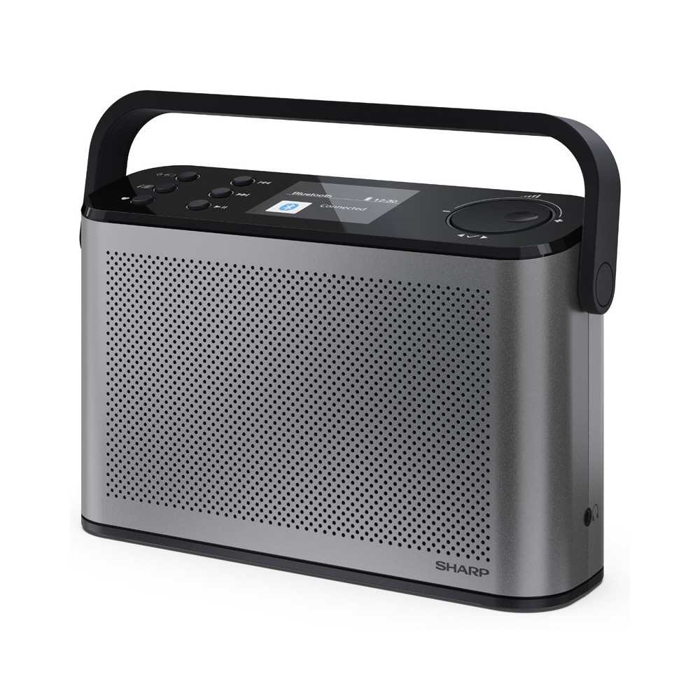 SHARP OSAKA DR-P540(GY) - RADIO DIGITALE PORTATILE - DAB/DAB+ - 2.4"" SLIDE SHOW DISPLAY - BLUETOOTH 5.3 - STORM GREY SHADRP540G