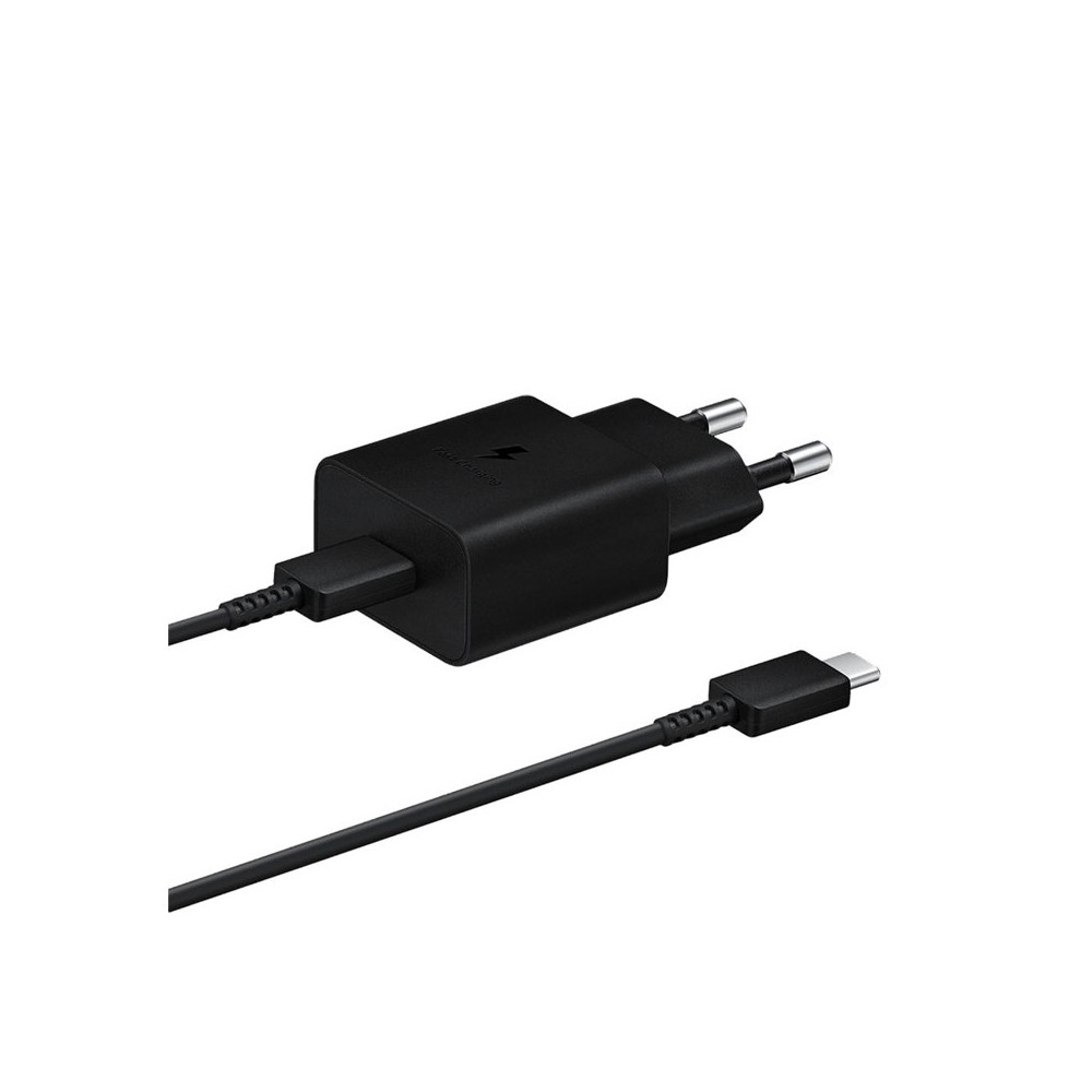 ALIMENTATORE SAMSUNG FAST EP-T1510XBEGEU 15W TYPE-C BLACK CON CAVO SAMEPT1510XBEGEU