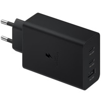 SAMSUNG FAST EP-T6530NBEGEU - ALIMENTATORE 65W TRIO 2xUSB-C + 1xUSB-A Black SAMEP-T6530NBEGEU