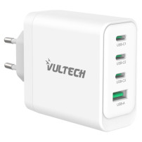 VULTECH CC100-3C1A - CARICATORE UNIVERSALE 3 PT USB-C + 1 PORTA USB-A GAN 100W VULCC100-3C1A