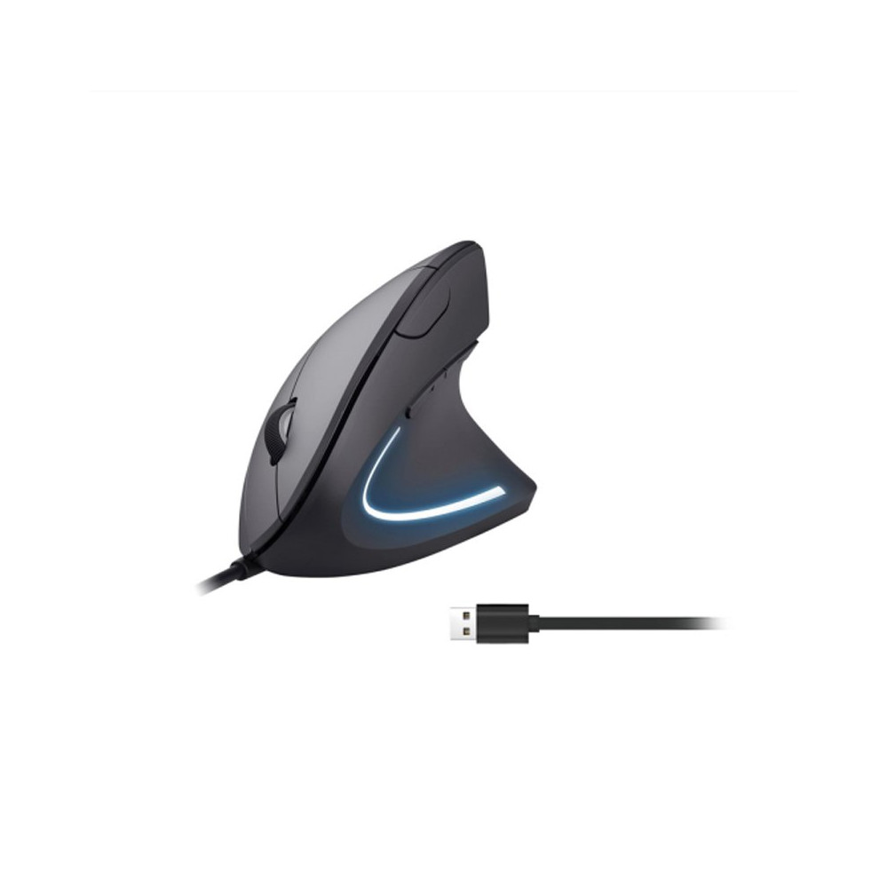 EQUIP 245118 - MOUSE ERGONOMICO WIRED USB - 6 PULSANTI - DPI SWITCH (1200/1800/2400/3200) EQU245118