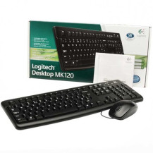 TASTIERA + MOUSE LOGITECH MK120 BLACK 920-002543 LOGMK120